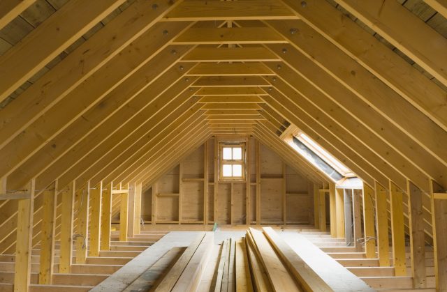 Attic space ready for loft conversion - The Attic Guys